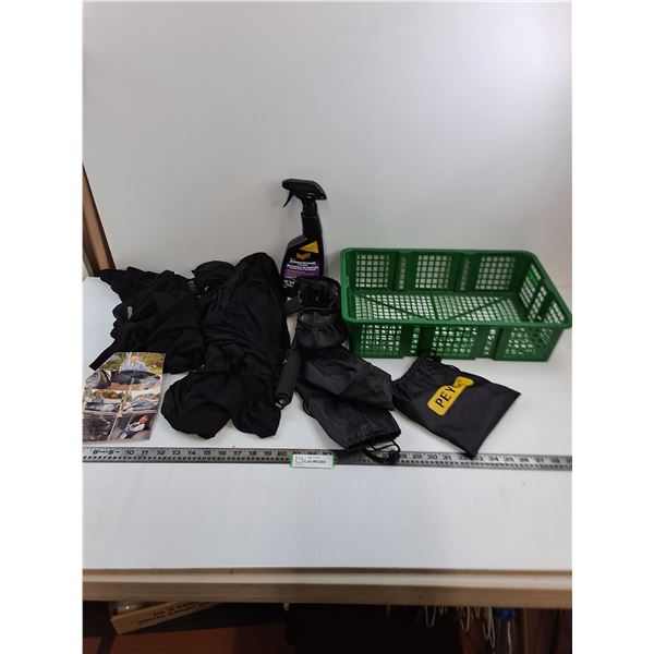 Set of 4 Car Window Privacy Screens, Vivitar Selfie Stick, Interior Car Cleaner, Tote - Cannot Ship