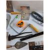 Image 5 : Tin Shears, Dry Wall Tools, Measuring Tape, Chalk Lines, Metal Detector and Misc