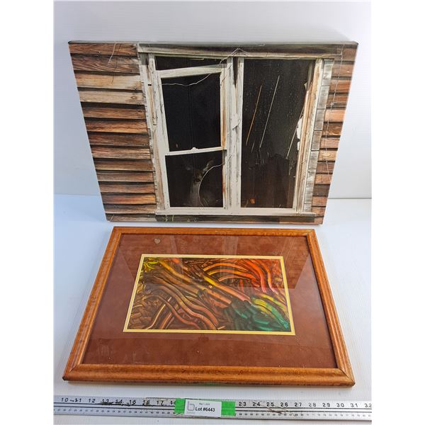 Framed Modern Art Wall Painting and Wall Print 22 x 16"