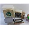 Image 3 : (4) Various Vintage Scales and Christmas Tin Box