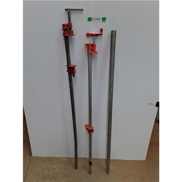 *(2) Bar Clamps and Pipe - Cannot Ship