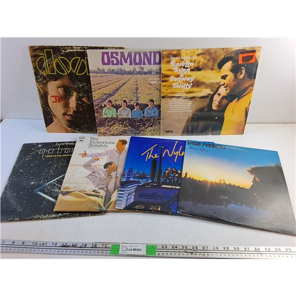 (7] Various Vinyl Records - Barry Manilow, The Nylons and Osmond