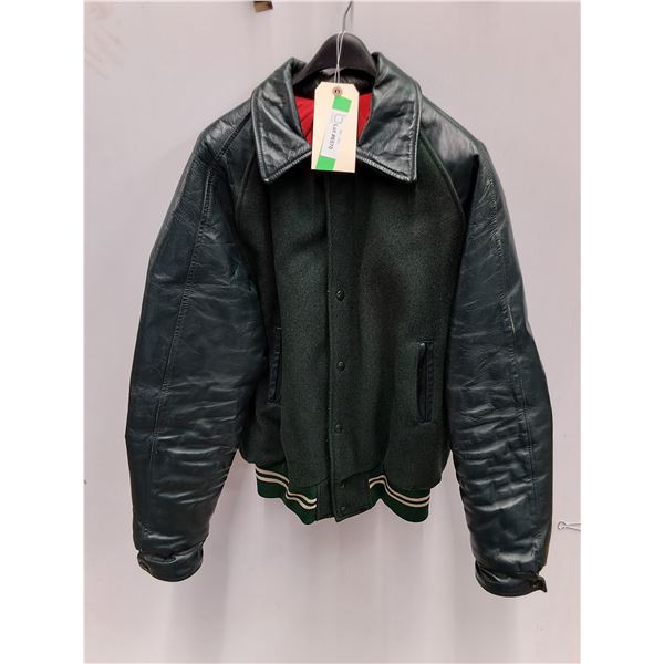 *Faux Leather Mens Jacket - Size 42 Tall