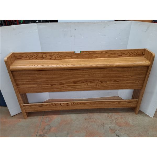 *Wood Headboard 65.5" Long x 8" Deep x 37" Tall, Cannot Ship