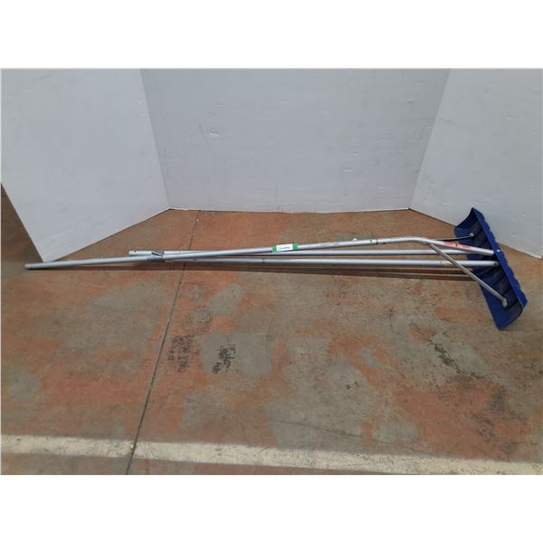 **6.5 Ft Tall Metal Roof Shovel with (2) 5 Ft. Extensions, Cannot Ship