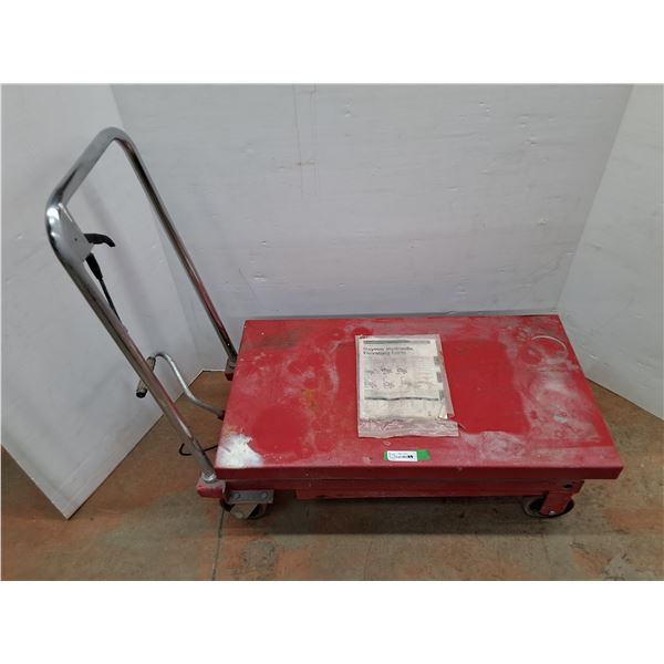 *Dayton Hydraulic Elevating Cart 36" Long x 20" Wide & Up to 51.5" Tall, Canot Ship