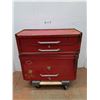 Image 1 : *Metal Toolbox 27" Long x 12.5" Wide x 23" Tall , Dolly Not Included. Cannot Ship