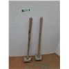 Image 1 : **(2) Metal Post Mauls Up to 37" Long, Cannot Ship