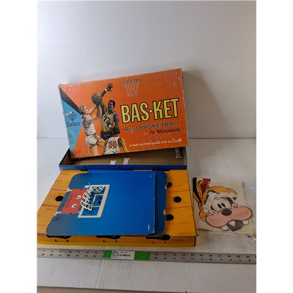 Vintage Miniature Basketball Game- As Is
