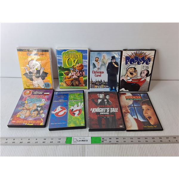 (9) Mostly Kids' Movies- Popeye, A Knight's Tale, Ghostbusters, Misc.