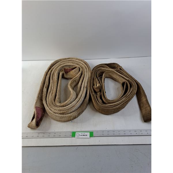 (2) roughly 18' Tow Straps