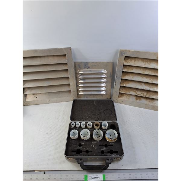 Aluminum Vents and a Hole Saw Kit