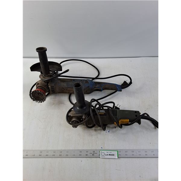 Mastercraft & Black and Decker Angle Grinders