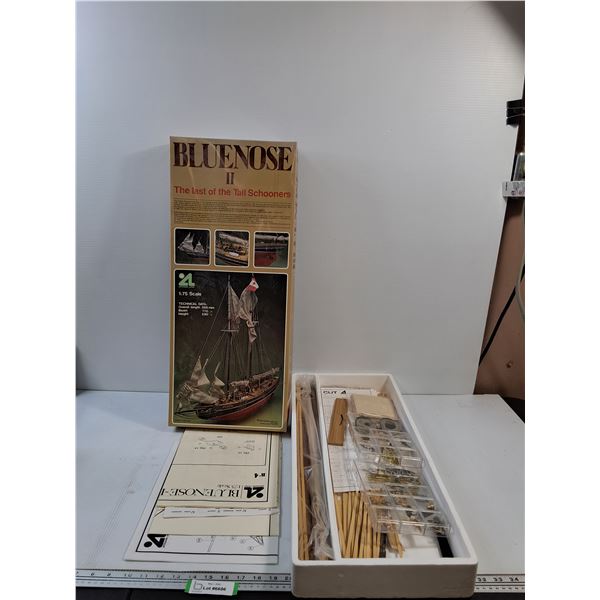 Bluenose II Model Boat Kit - 1:75, As Is