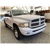 Image 8 : 151 -- 2003 DODGE 2500, WHITE, 286066 KMS, 4X4