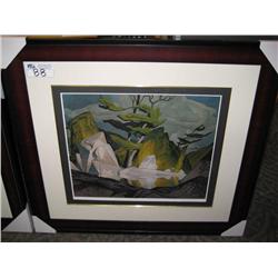 Group Of Seven "rock Pool Cloche Hills" Print