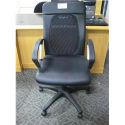 Highback  Leather Mesh Back Chair