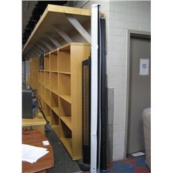 2 Projection Screen/ CD Rack