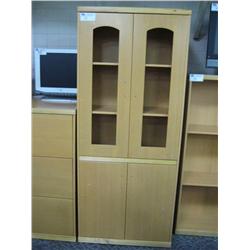 Maple Glass Door Cabinet