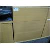 Image 1 : 3 Door Maple Lateral File Cabinet