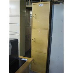 3 Door Maple Cabinet