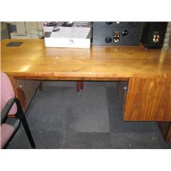 Walnut Double Pedestal Desk