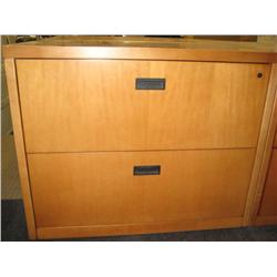 Beech/maple 2 Drawer File Cabinet