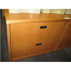 Beech Maple 2 Drawer Lateral File Cabinet