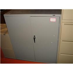 Grey Storage Cabinet With  2 - 2 Drawer