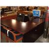 Image 1 : Dark Cherry U Shaped Bullet Top Desk