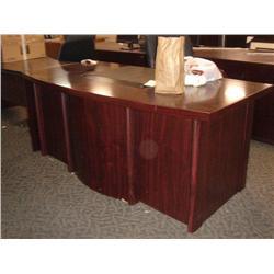 Mahogany Inlay Executive Desk  Sp-25