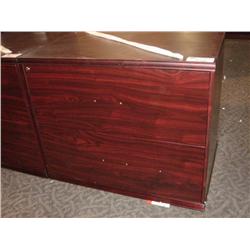 Mahogany 2 Drawer File Cabinet