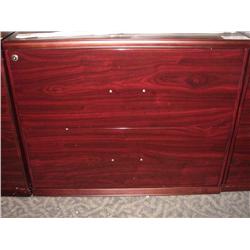 Mahogany 2 Drawer File Cabinet