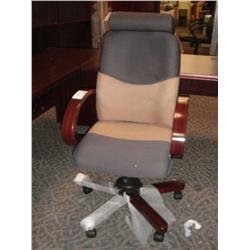 Mahogany Highback  2 Tone Task Chair