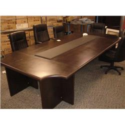 Brazilian Walnut Inlay Boardroom Table