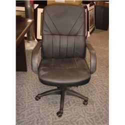 Black Leather Highback Chair