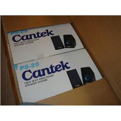 6 Case Of Cantek Speakers