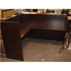 Brazilian Walnut L-Shaped Desk