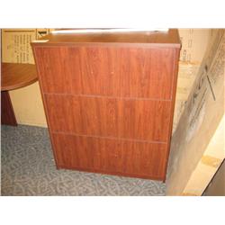 Cherry 3 Drawer Lateral File Cabinet