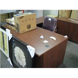 Cherry L Shaped Desk