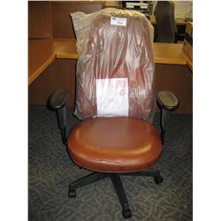 Tan High Back Leather Multi Lever Chair