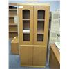 Image 1 : Oak Glass Door Cabinet