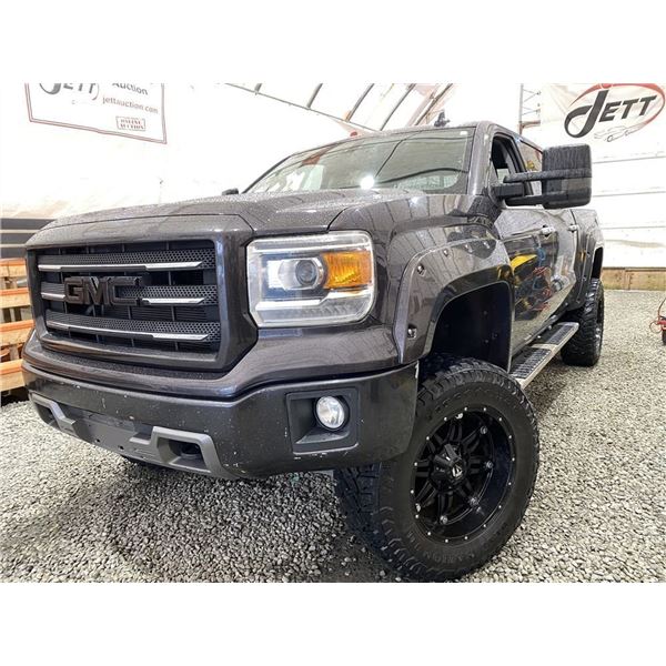 0F -- 2015 GMC SIERRA 1500, BLACK, 204064 KMS, 4X4