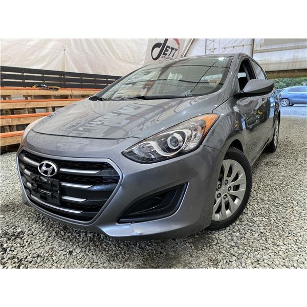 0I -- 2016 HYUNDAI ELANTRA GT, GREY, 119634 KMS, FRONT WHEEL DRIVE
