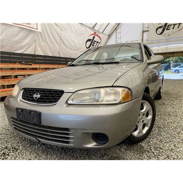 8 -- 2003 NISSAN SENTRA, BEIGE, 293732 KMS, FRONT WHEEL DRIVE