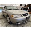 Image 8 : 8 -- 2003 NISSAN SENTRA, BEIGE, 293732 KMS, FRONT WHEEL DRIVE