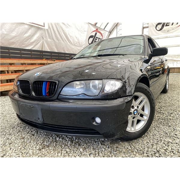 17 -- 2004 BMW 320I, BLACK, 247694 KMS, REAR WHEEL DRIVE
