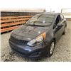 Image 3 : 26 -- 2012 KIA RIO, GREY, 282463 KMS, FRONT WHEEL DRIVE