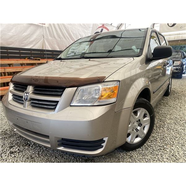 201 -- 2008 DODGE GRAND CARAVAN, GOLD, 271110 KMS, FRONT WHEEL DRIVE