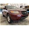 Image 8 : 100 -- 2007 HYUNDAI SANTE FE, RED, 175271 KMS, FRONT WHEEL DRIVE "NO RESERVE"
